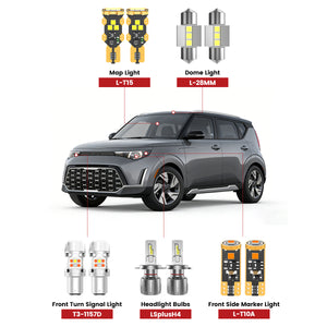 Lasfit led bulbs for 2023-2025 Kia Soul