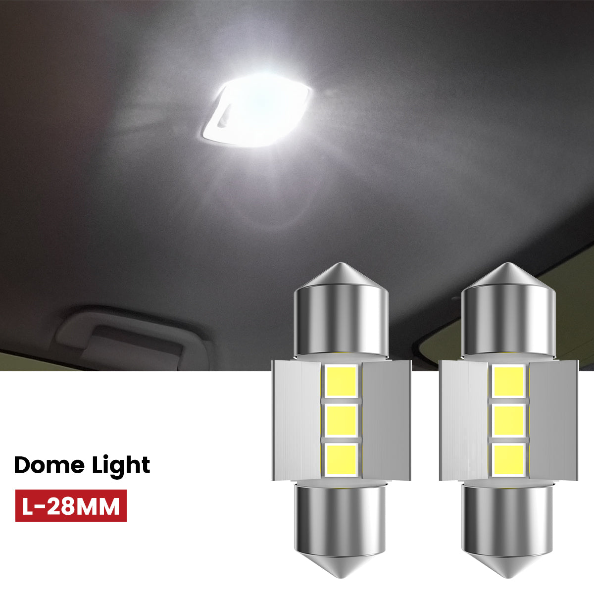 Lasfit 28MM led dome lights fit for 2023-2025 Kia Sportage