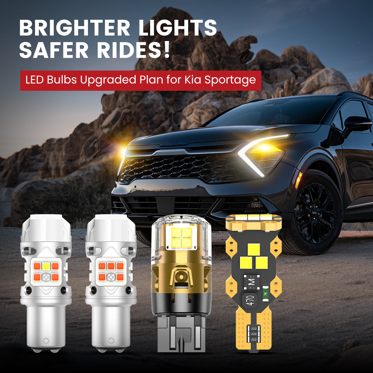 Lasfit LED Bulbs for 2023-2025 Kia Sportage