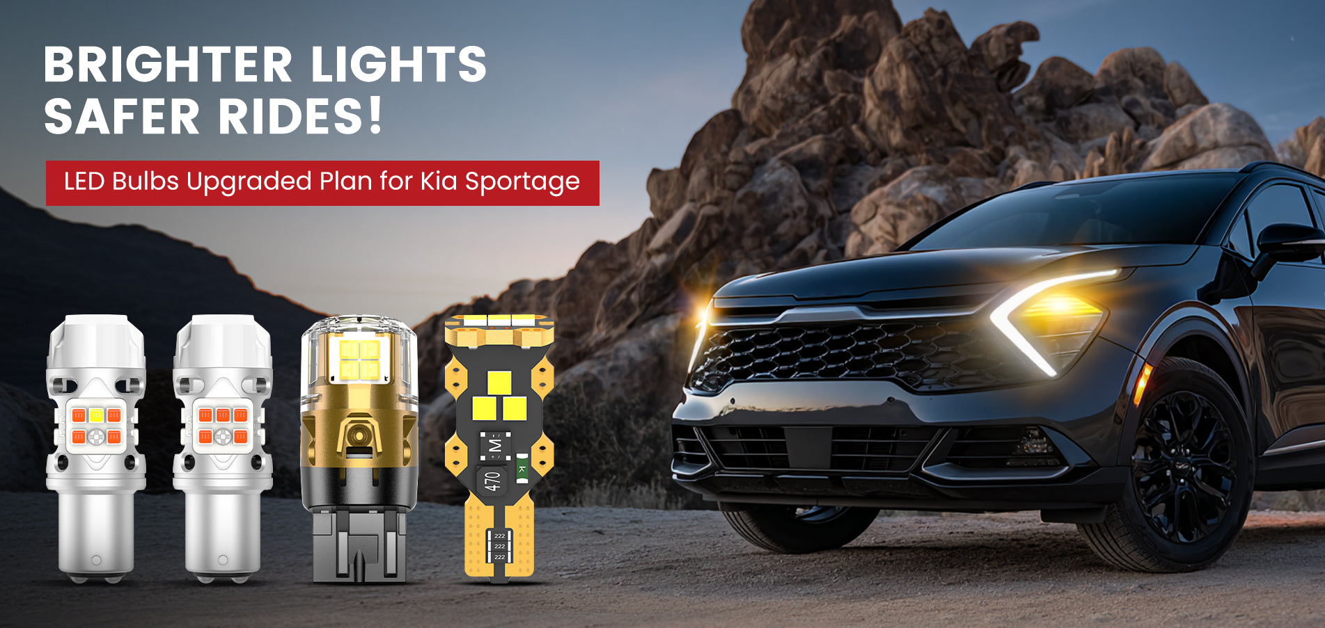 Lasfit LED Bulbs for 2023-2025 Kia Sportage