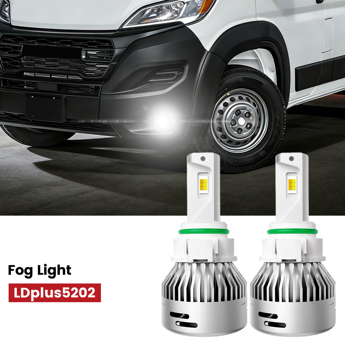 Lasfit 5202 led fog lights fit for 2023-2025 Ram ProMaster