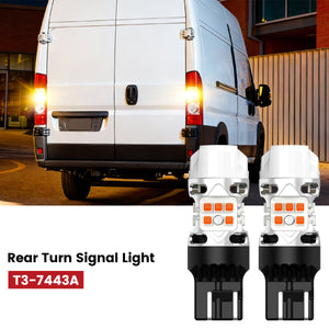 Lasfit 7443 led rear turn signal lights fit for 2023-2025 Ram ProMaster