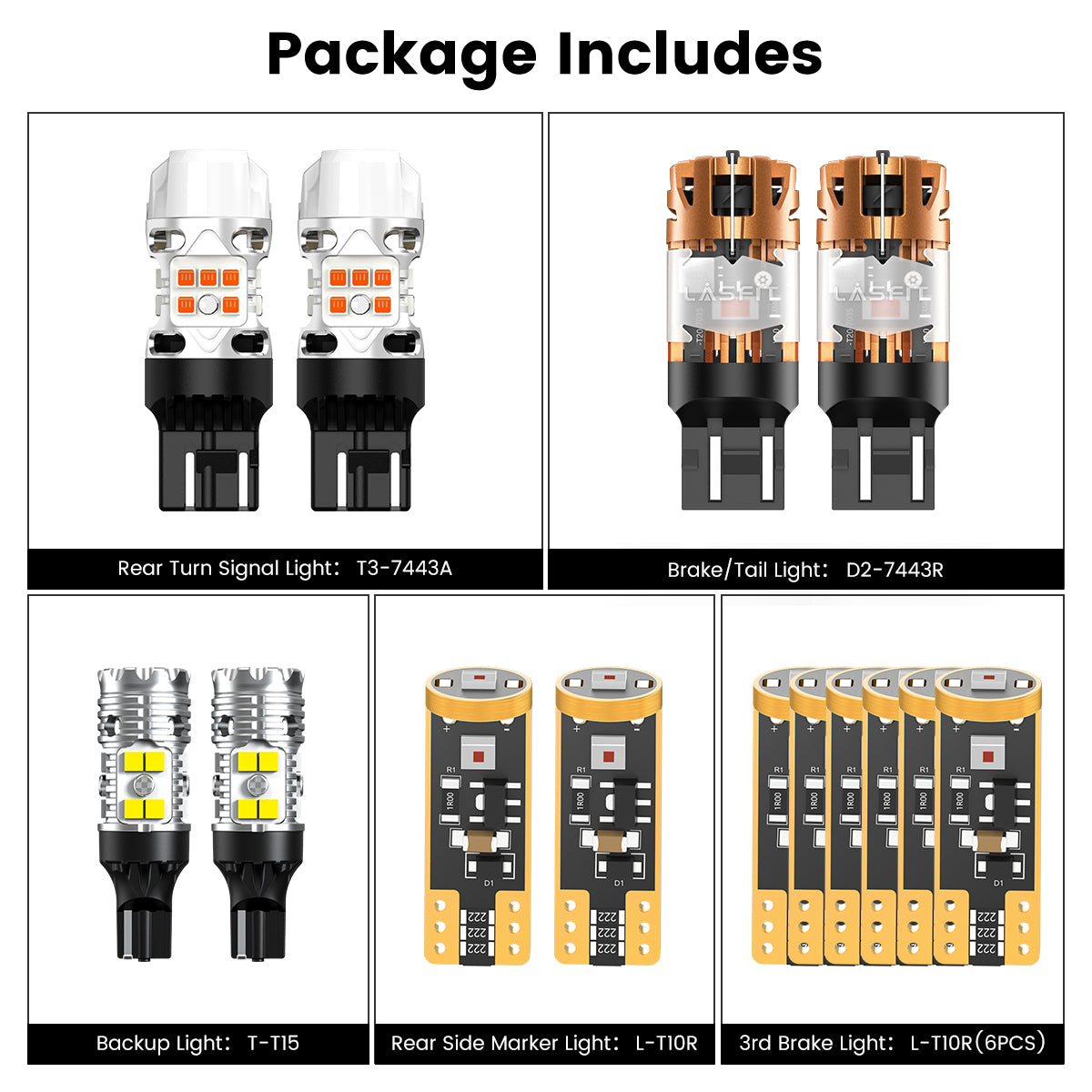Lasfit combo package led bulbs for 2023-2025 Ram ProMaster SLT/SLT+