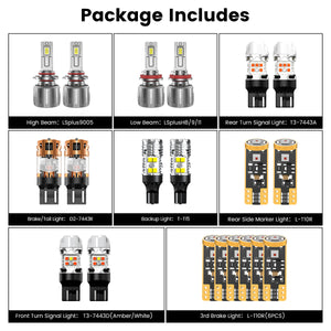 Lasfit combo package led bulbs for 2023-2025 Ram ProMaster Tradesman (NO FOG)