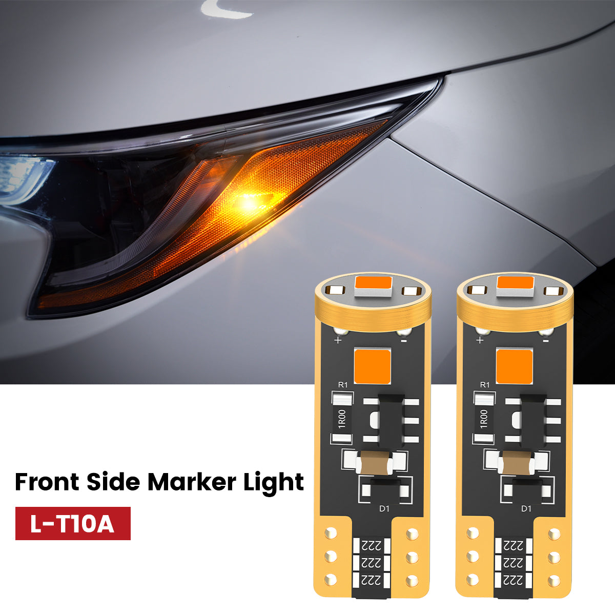 Lasfit 168 led front side marker lights fit for 2023-2025 Toyota Corolla  