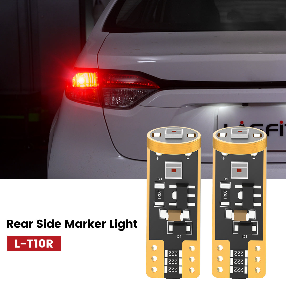 Lasfit 168 led rear side marker lights fit for 2023-2025 Toyota Corolla  