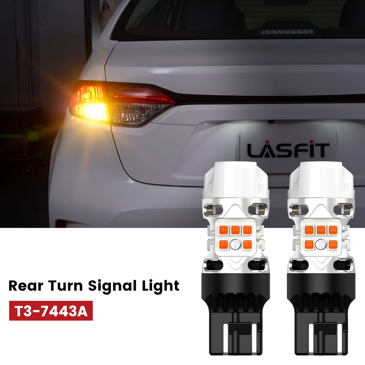 Lasfit 7443 led rear turn signal lights fit for 2023-2025 Toyota Corolla  