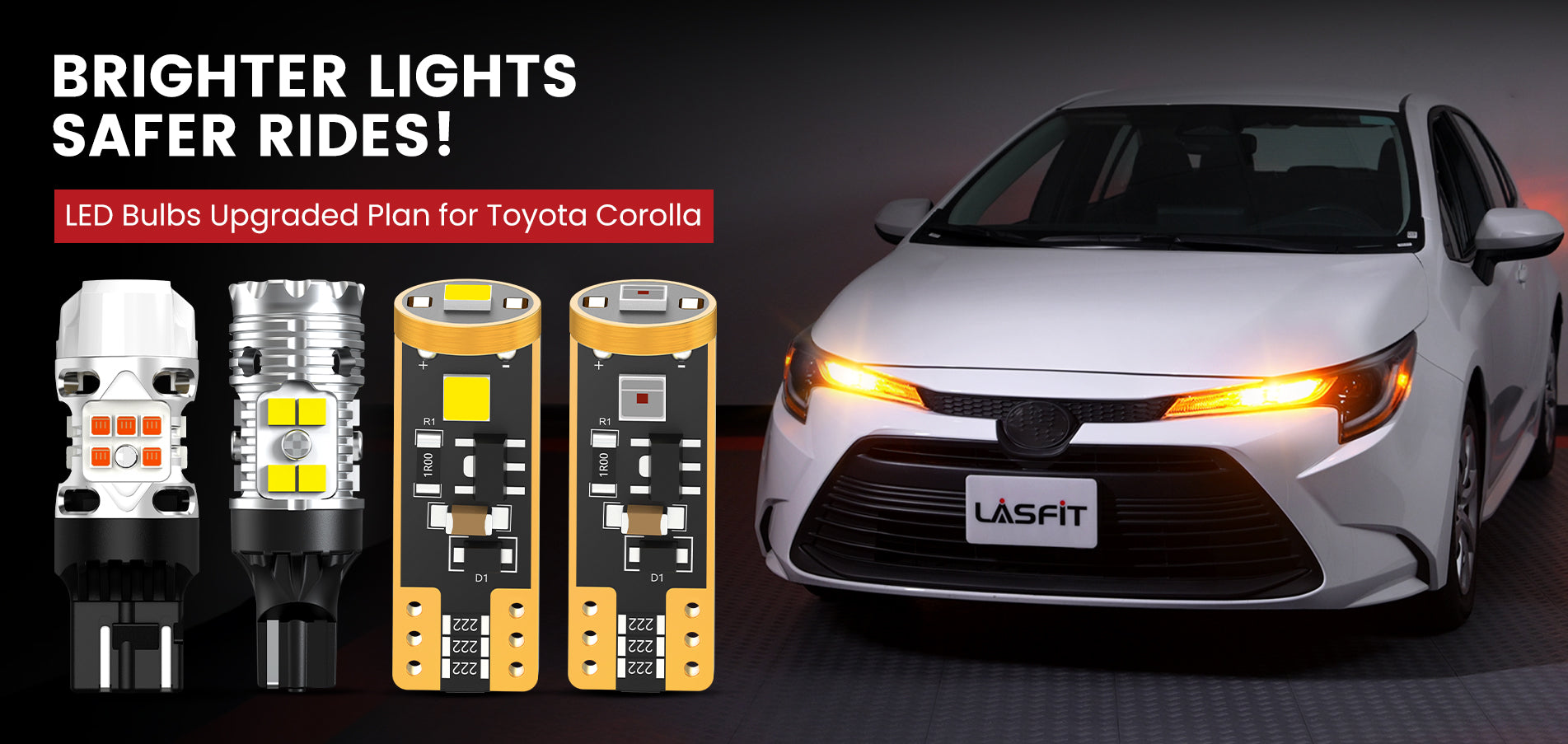 Lasfit LED Bulbs for 2023-2025 Toyota Corolla
