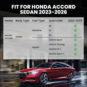 Fit for 2023-2026 Honda Accord & Accord Hybrid Floor Mats or Cargo Mat