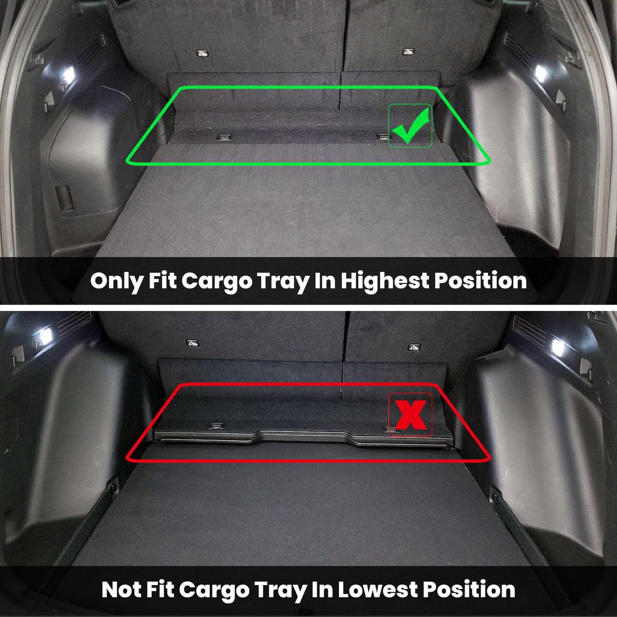  2023-2025 Honda CR-V Cargo Mat Fitement Higher Position Only