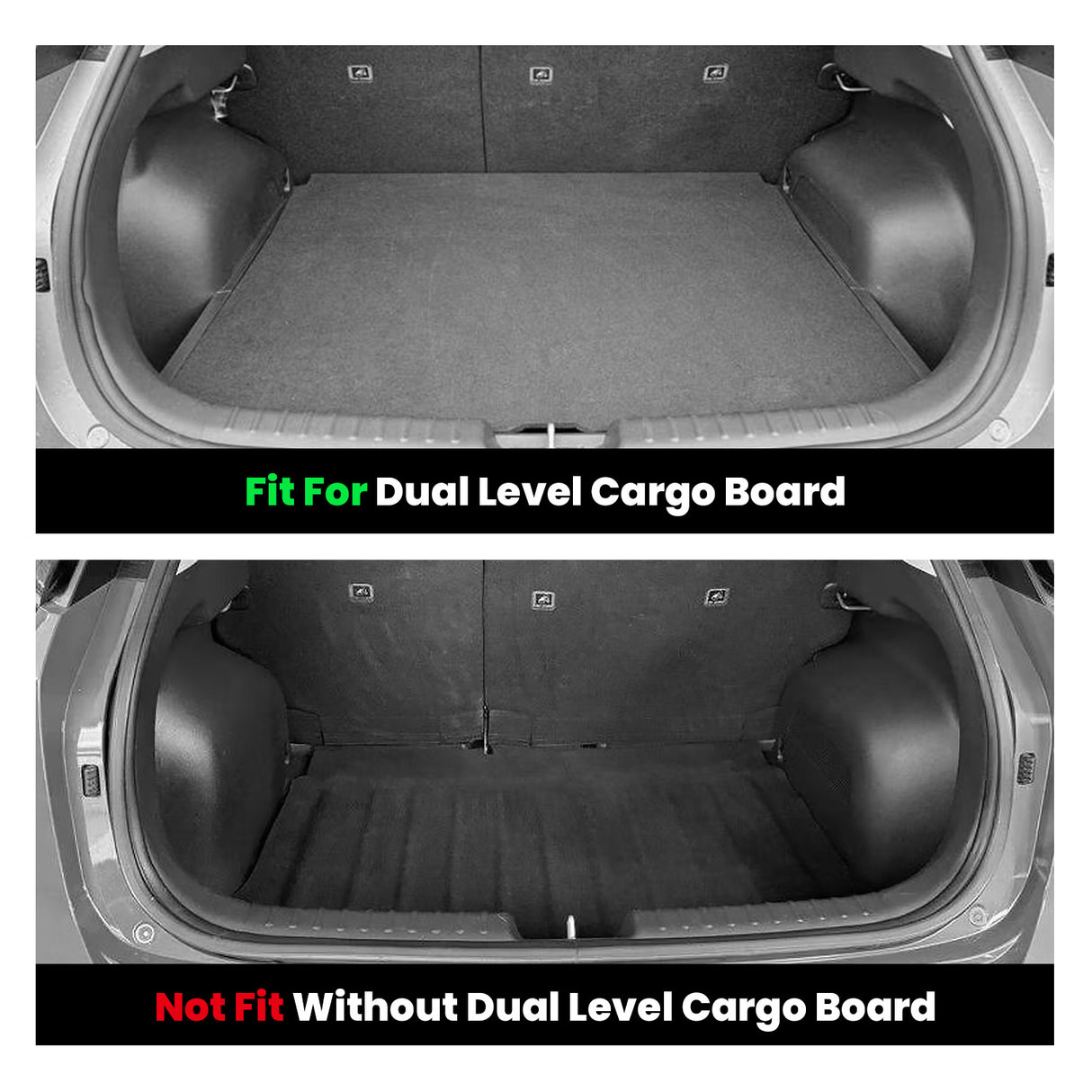 Fit for 2023-2026 Kia Niro EV / Hybrid Floor Mats or Cargo Mat, Not Fit PHEV or Without Optional Dual Level Cargo Board