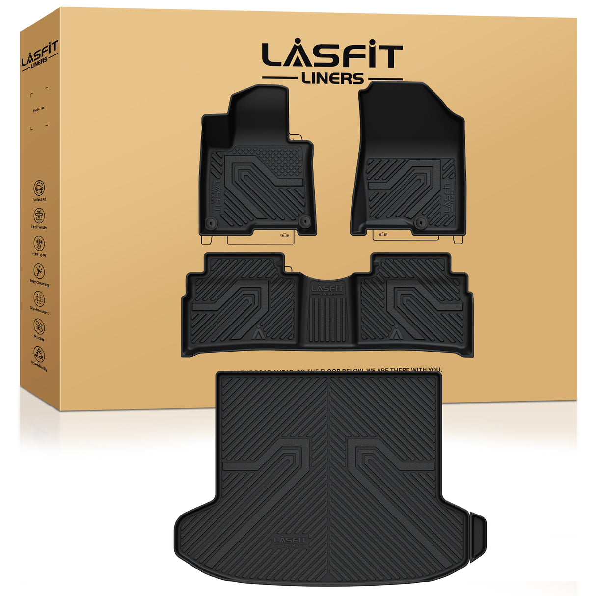 Fit for 2023-2025 Kia Sportage Floor Mats & Cargo Mat, Fit Gasoline Only