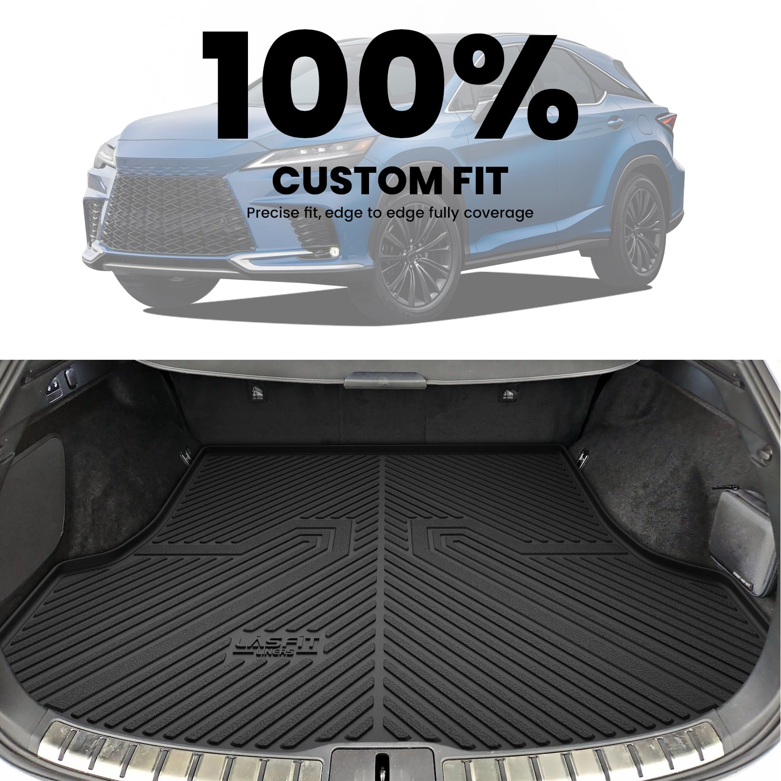 Full Rear Trunk Tray Liner Cargo Mat Floor Protector Foot Pad Mats For LEXUS RX