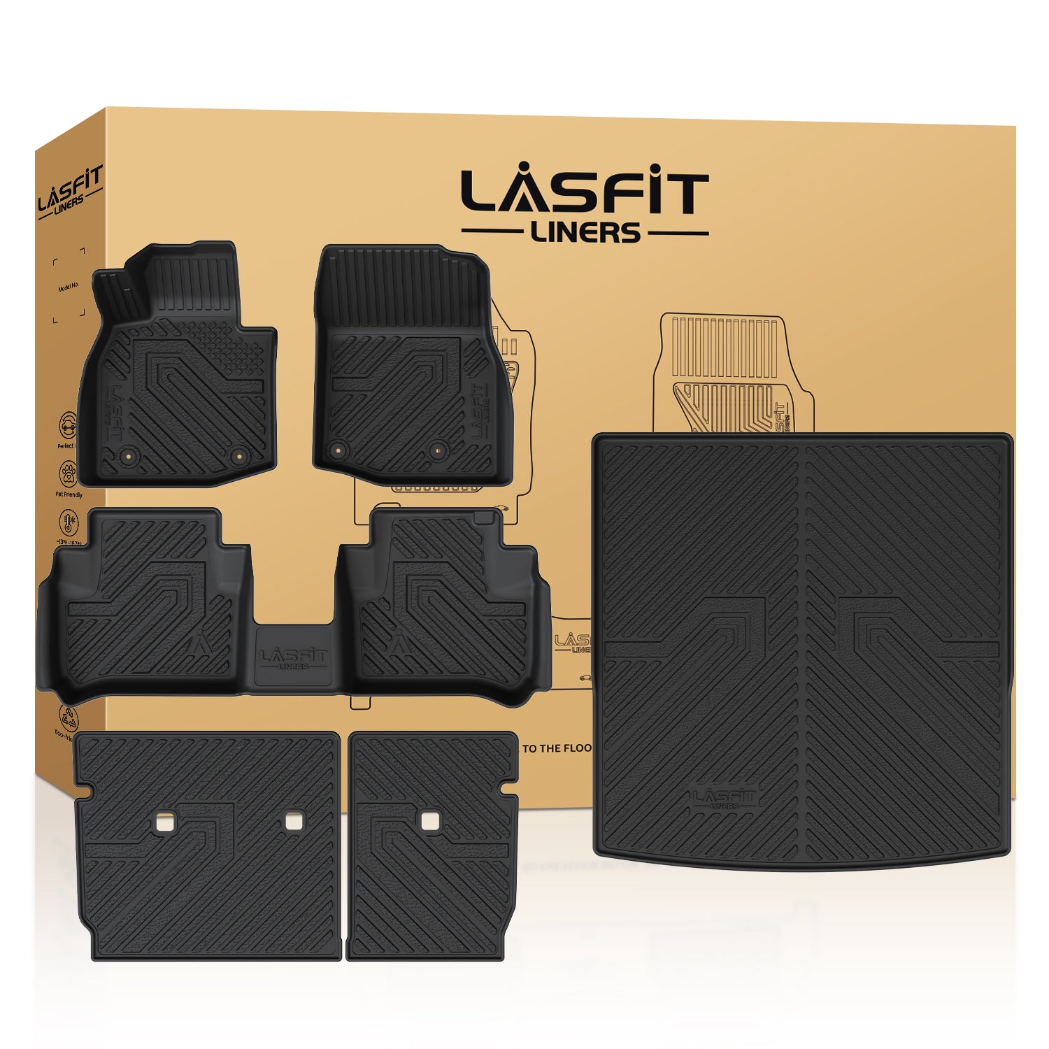 Lasfit Custom Fit 2023-2026 Mazda CX-50 Floor Mats | Gas & Hybrid