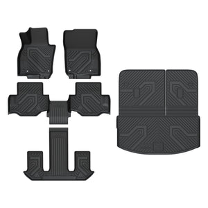 Fit for 2023-2025 Mazda CX-90 (Include CX-90 PHEV) Floor Mats & Cargo & Seatback Mat, Fit 7 Seats Second Row Bucket Seats Only