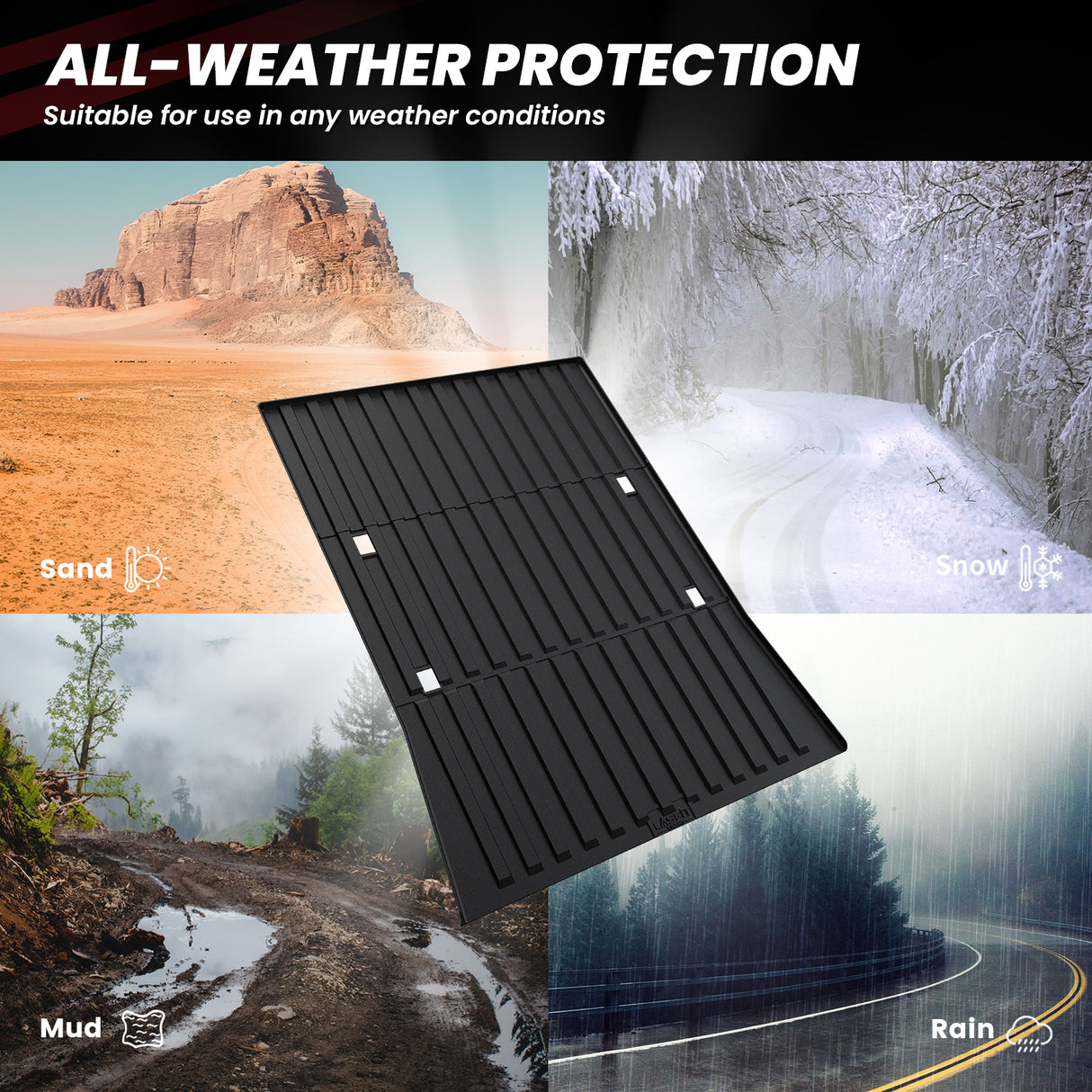 2023-2025 Tesla Cybertruck Custom  All-weather Bed Mat
