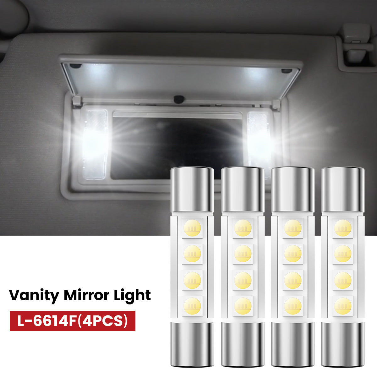 Lasfit 6614 led vanity mirror lights fit for 2023-2026 Honda Cr-v 