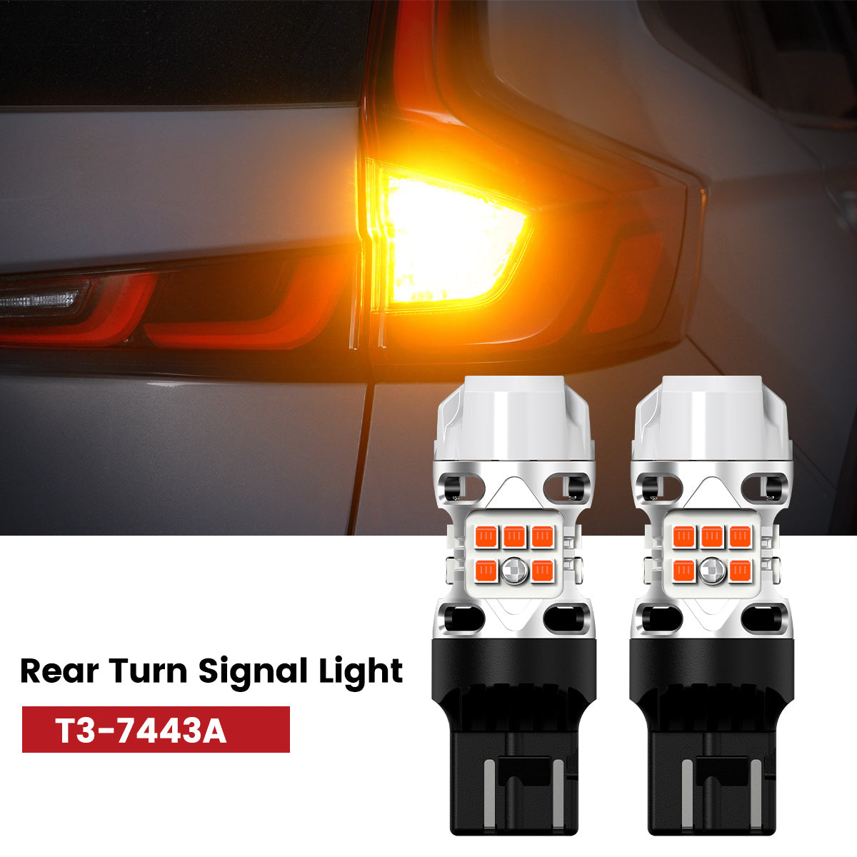 Lasfit 7443 led rear turn signal lights fit for 2023-2026 Honda Cr-v 
