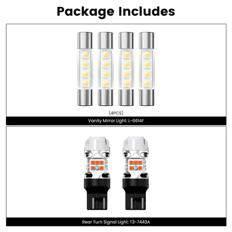 Lasfit combo package led bulbs for 2023-2026 Honda Cr-v