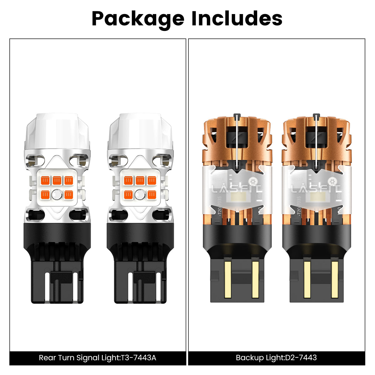 Lasfit combo package led bulbs for 2019-2026 Honda Pilot
