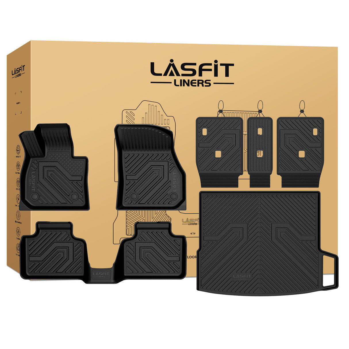 Fit for 2023-2026 BMW X1 Floor Mats & Seatback & Cargo Mats