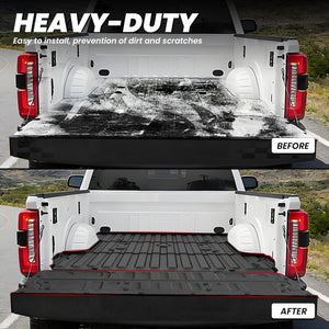 Fit for 2017-2026 Ford F-250 F-350 F-450 F-550 Super Duty Bed Mat & Tailgate Mat Full Protection