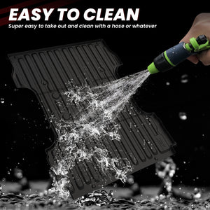 Fit for 2017-2026 Ford F-250 F-350 F-450 F-550 Super Duty Bed Mat & Tailgate Mat Easy to Clean