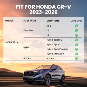 2023-2026 Honda CR-V Gas & CRV Hybrid Floor Mats Fitment