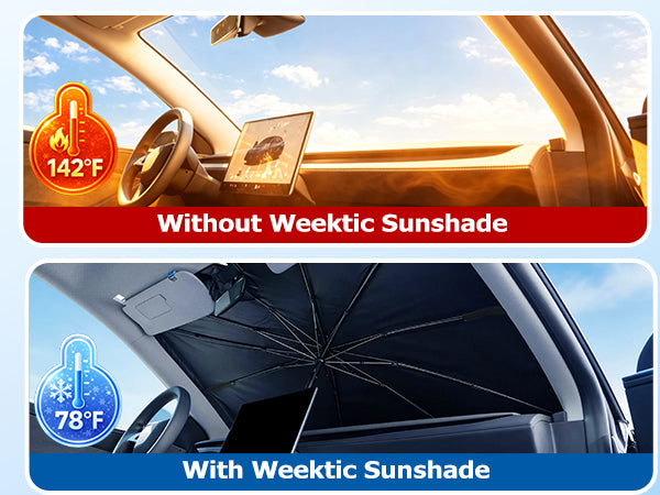 2023-2026 Honda CRV Windshield Sun Shades Umbrella Contrast