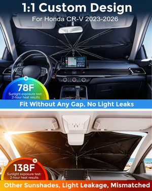 Custom-Fit Weektic Windshield Sun Shade Umbrella for 2023-2026 Honda CRV