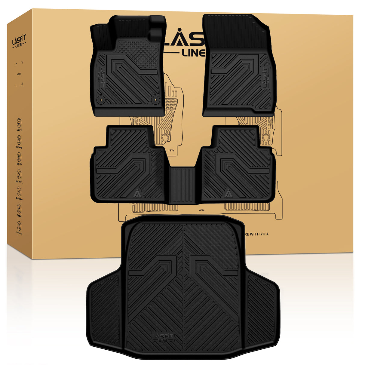 Fit for 2023-2025 Honda Accord & Accord Hybrid Floor Mats & Cargo Mat