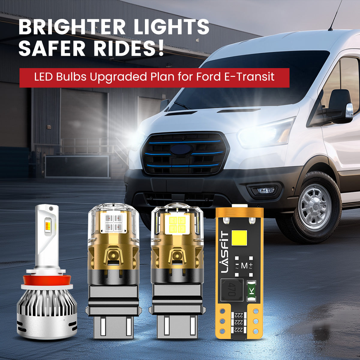 Lasfit LED Bulbs for 2024-2025 Ford E-Transit