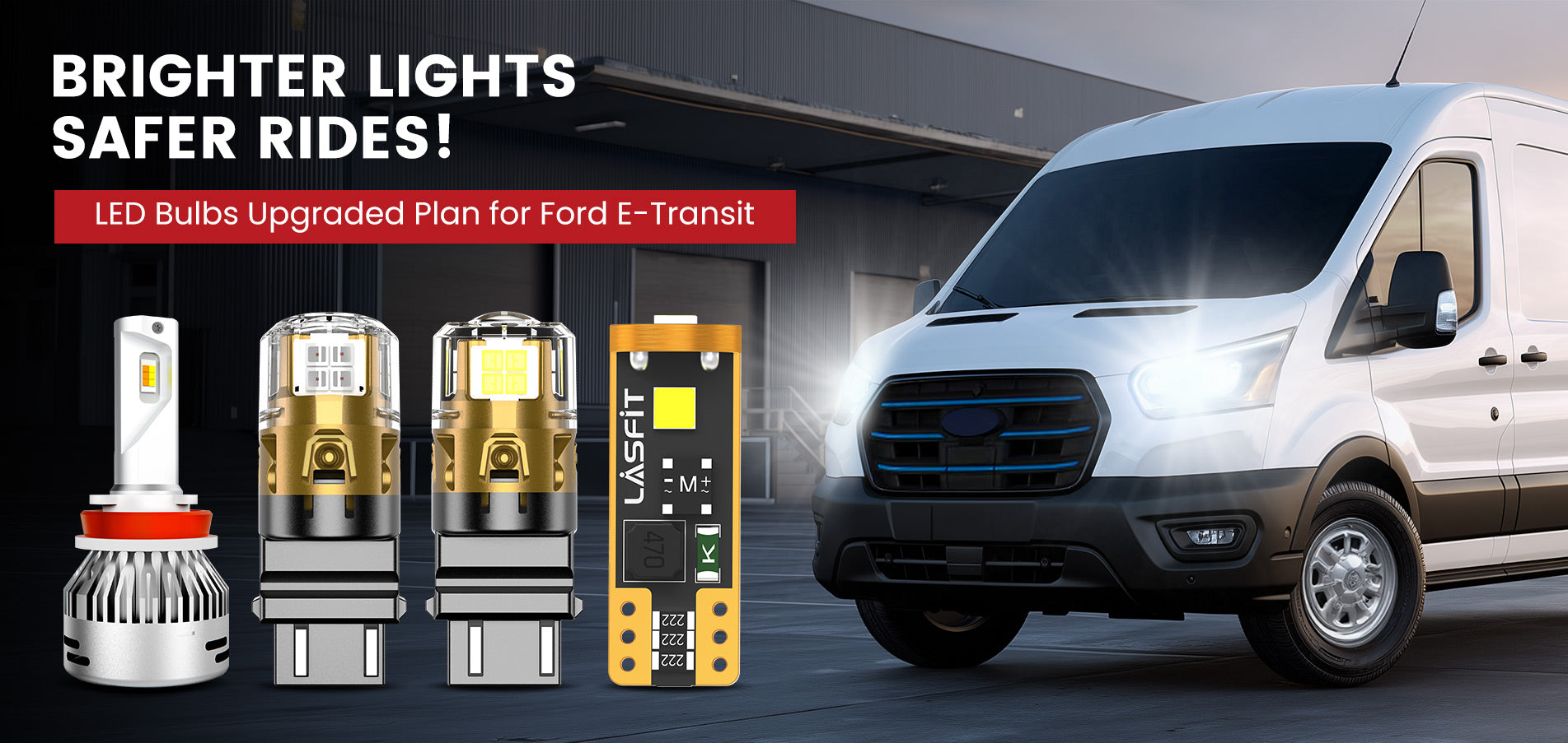 Lasfit LED Bulbs for 2024-2025 Ford E-Transit