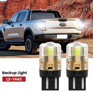 Lasfit 7443 led backup lights fit for 2024-2025 Ford Ranger