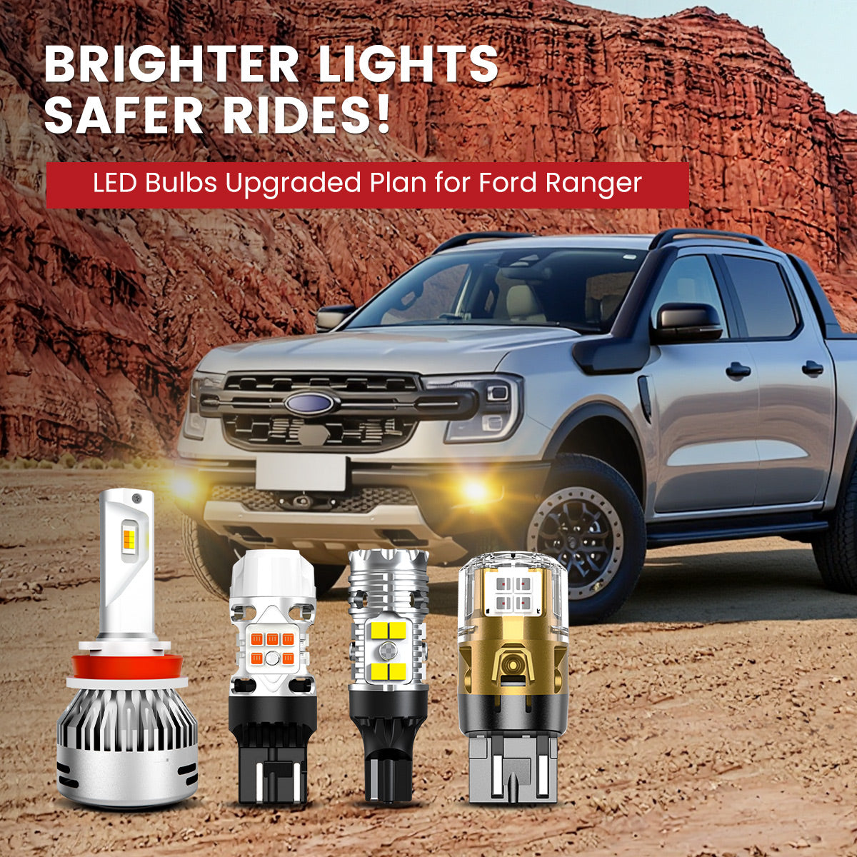 Lasfit LED Bulbs for 2024-2025 Ford Ranger