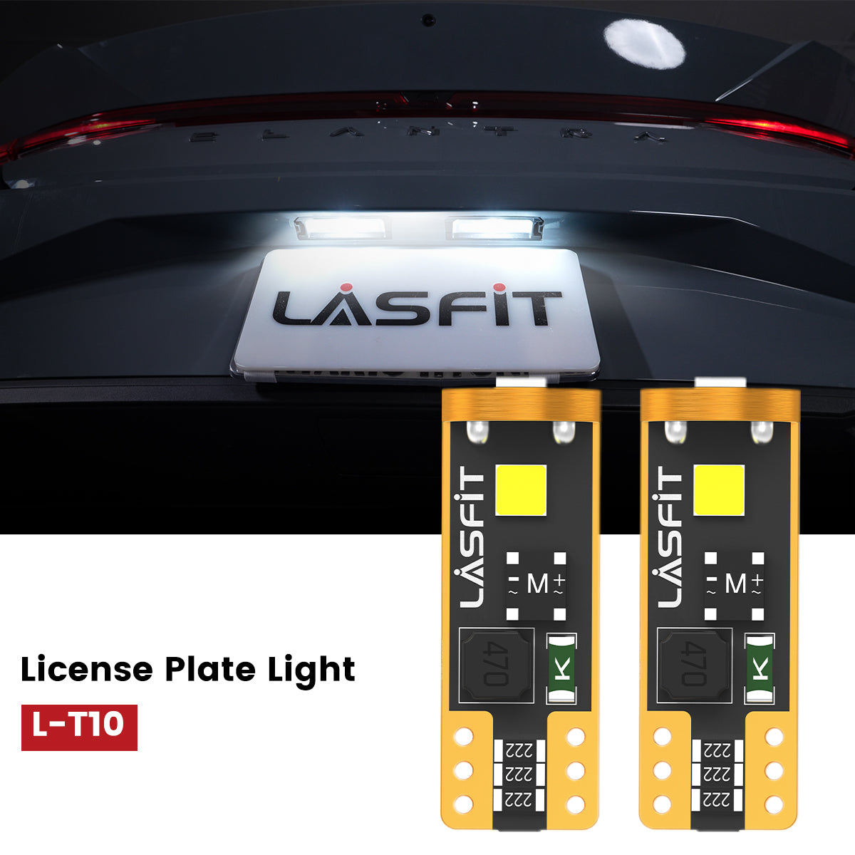 Lasfit 168 led license plate lights fit for 2024-2025 Hyundai Elantra  