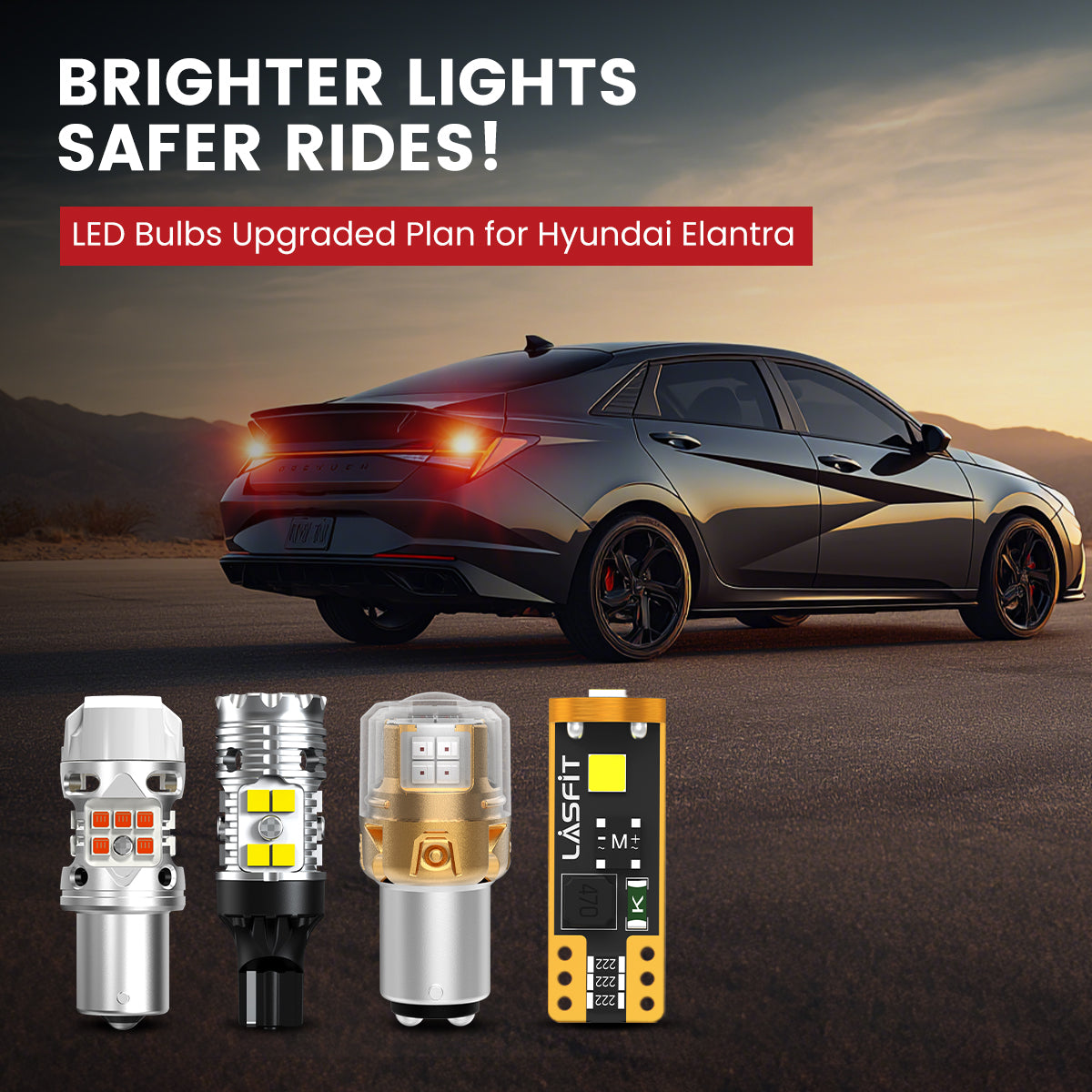 Lasfit LED Bulbs for 2024-2025 Hyundai Elantra
