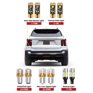 Lasfit led bulbs for 2024-2025 Kia Sorento