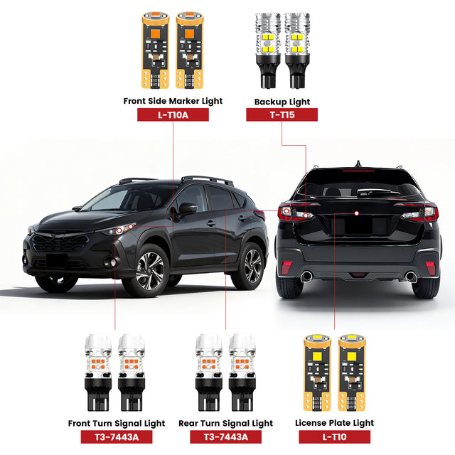 Lasfit led bulbs for 2024-2025 Subaru CrossTrek