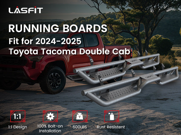 Lasfit running boards for 2024-2025 Toyota Tacoma