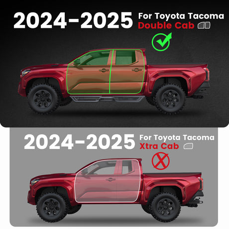 Lasfit running boards fit for 2024-2025 Toyota Tacoma double cab