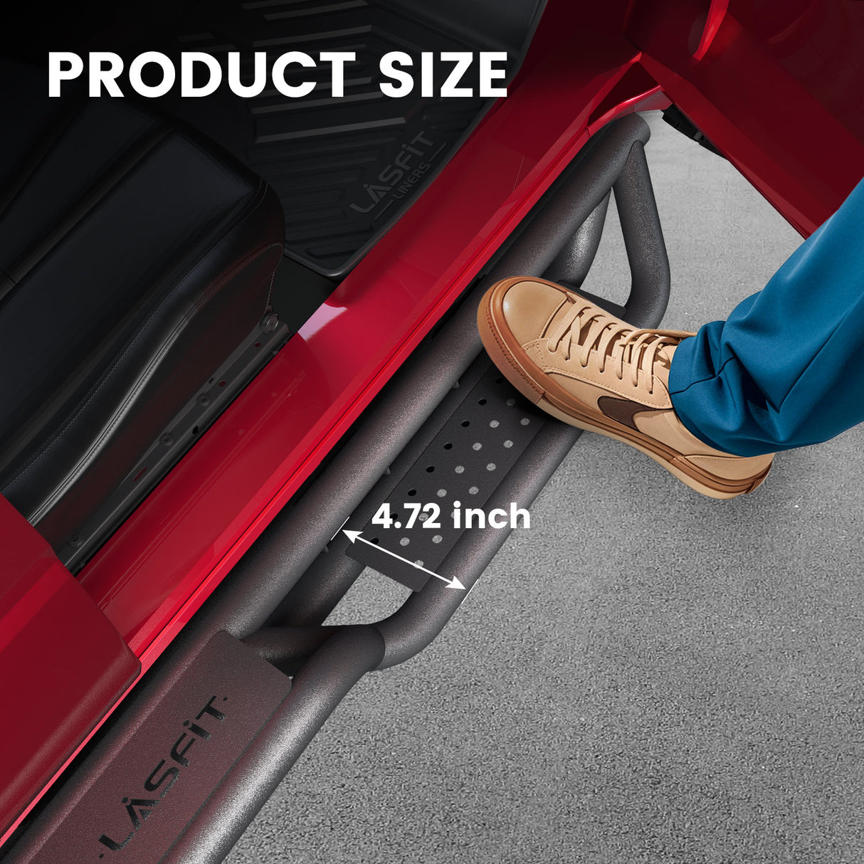 2024-2025 Toyota Tacoma Lasfit running boards wide paddle