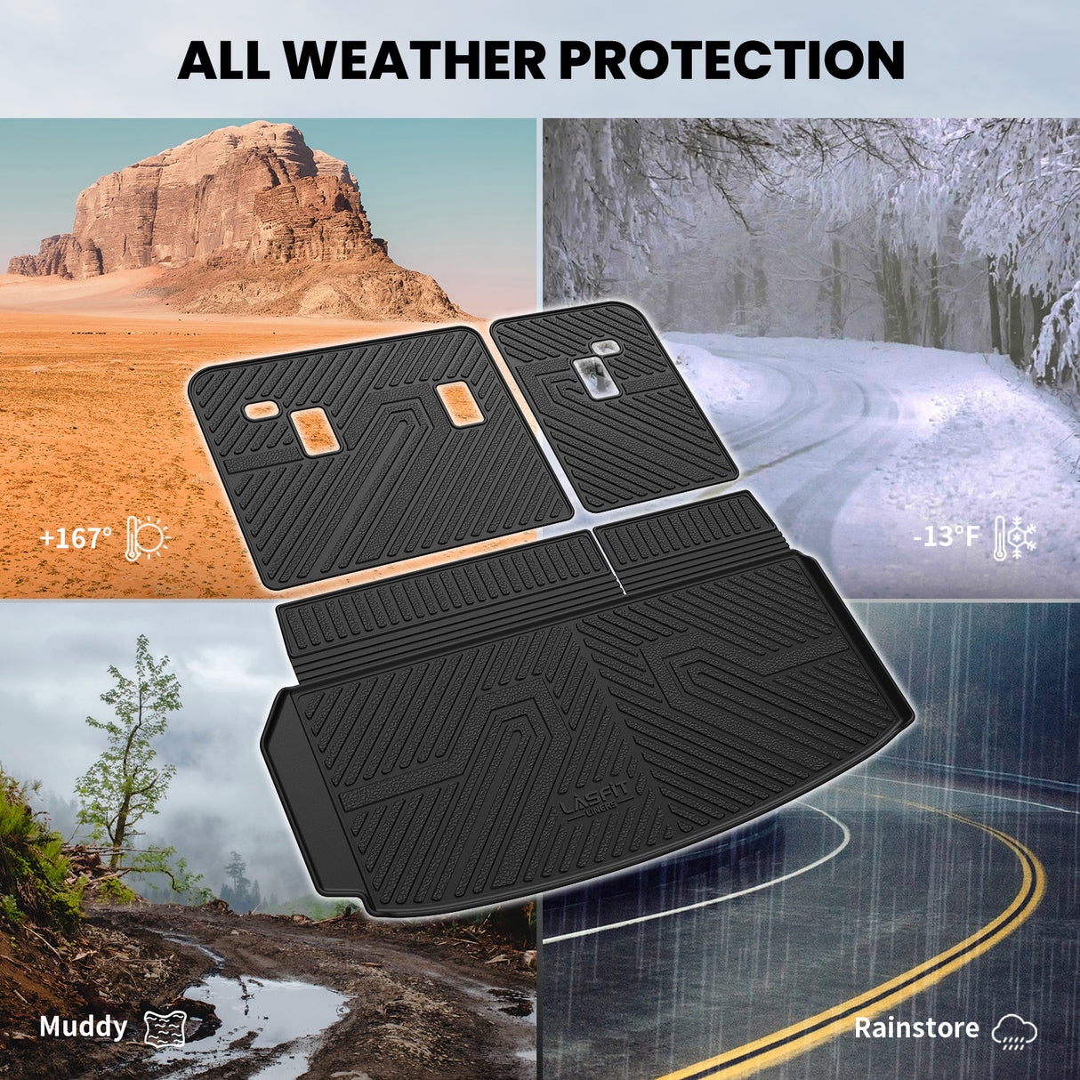 2024-2025 Chevrolet Traverse Cargo & Seatback Mats All Weather