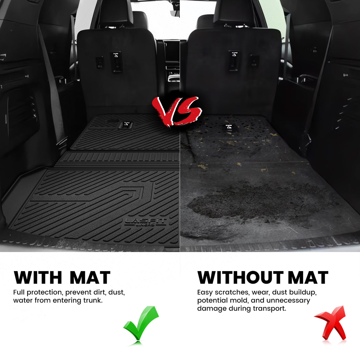 2024-2025 Chevrolet Traverse Cargo & Seatback Mats Contrast