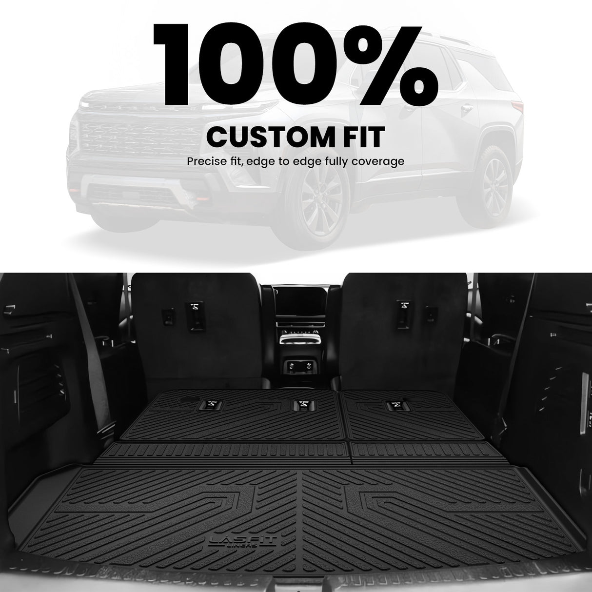 2024-2025 Chevrolet Traverse Cargo & Seatback Mats Custom Fit