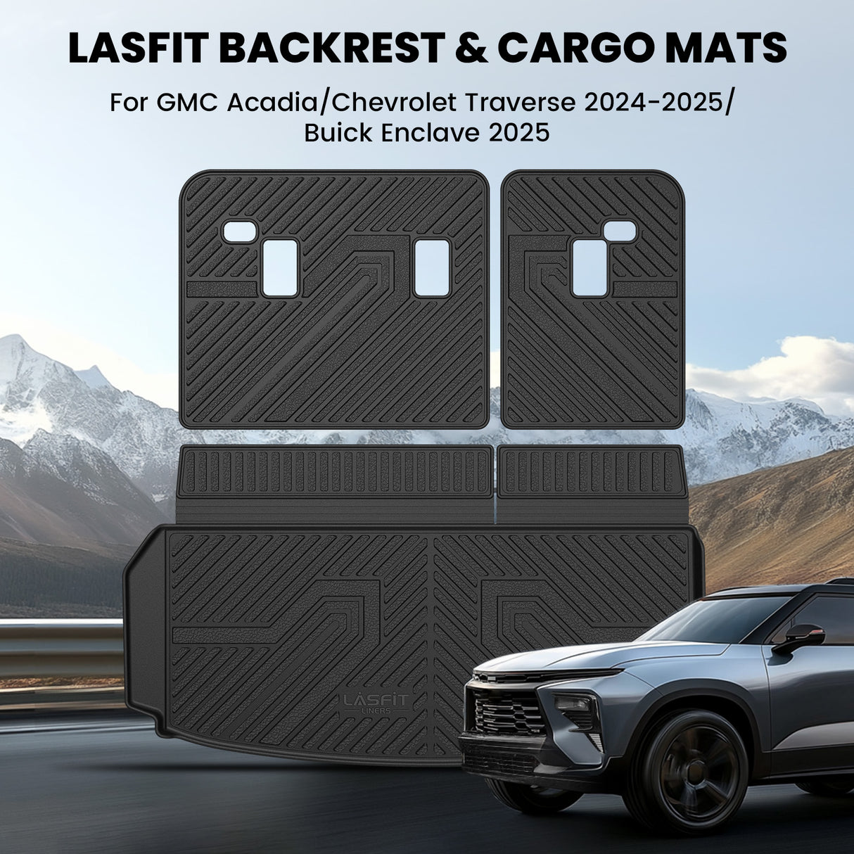 2024-2025 Chevrolet Traverse Cargo & Seatback Mats Show