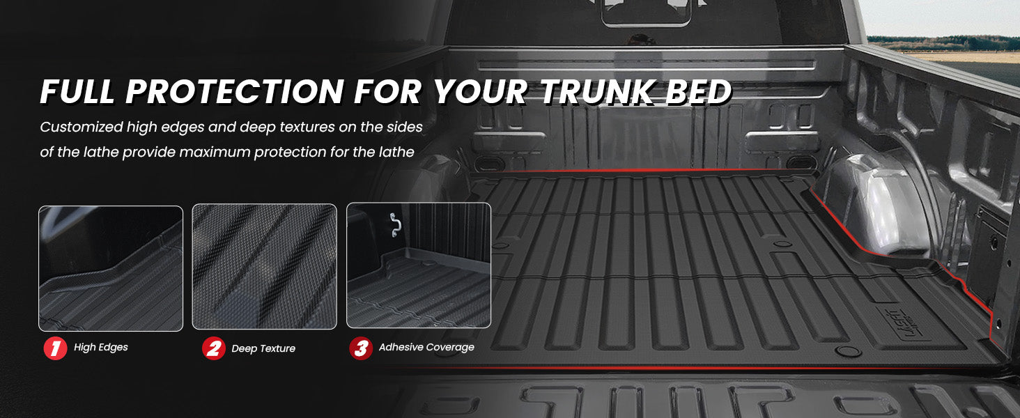 2024-2025 Ford F-150 Truck Bed mats Heavy Duty