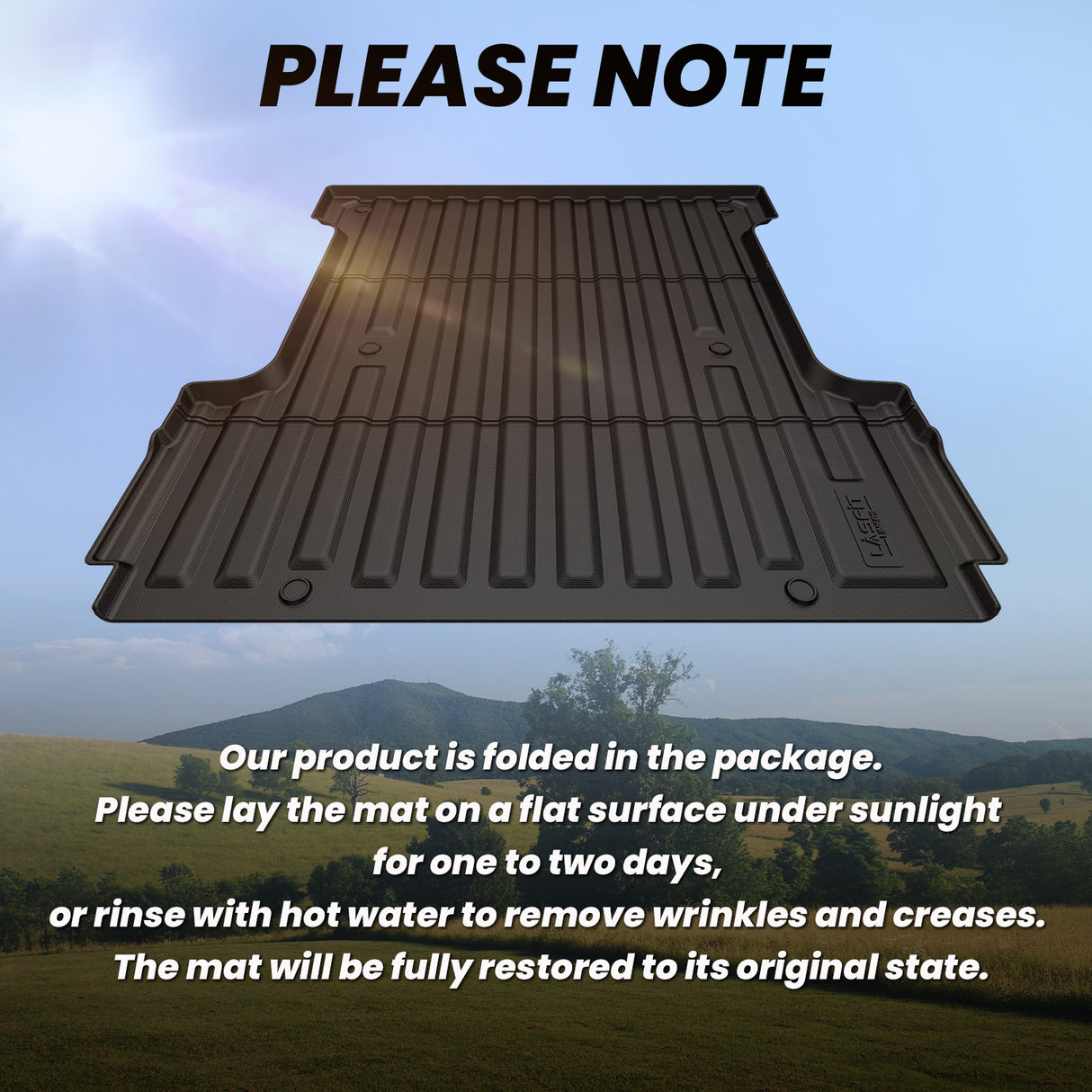 2024-2025 Ford F-150  5.5' bed Truck Bed Mat Note