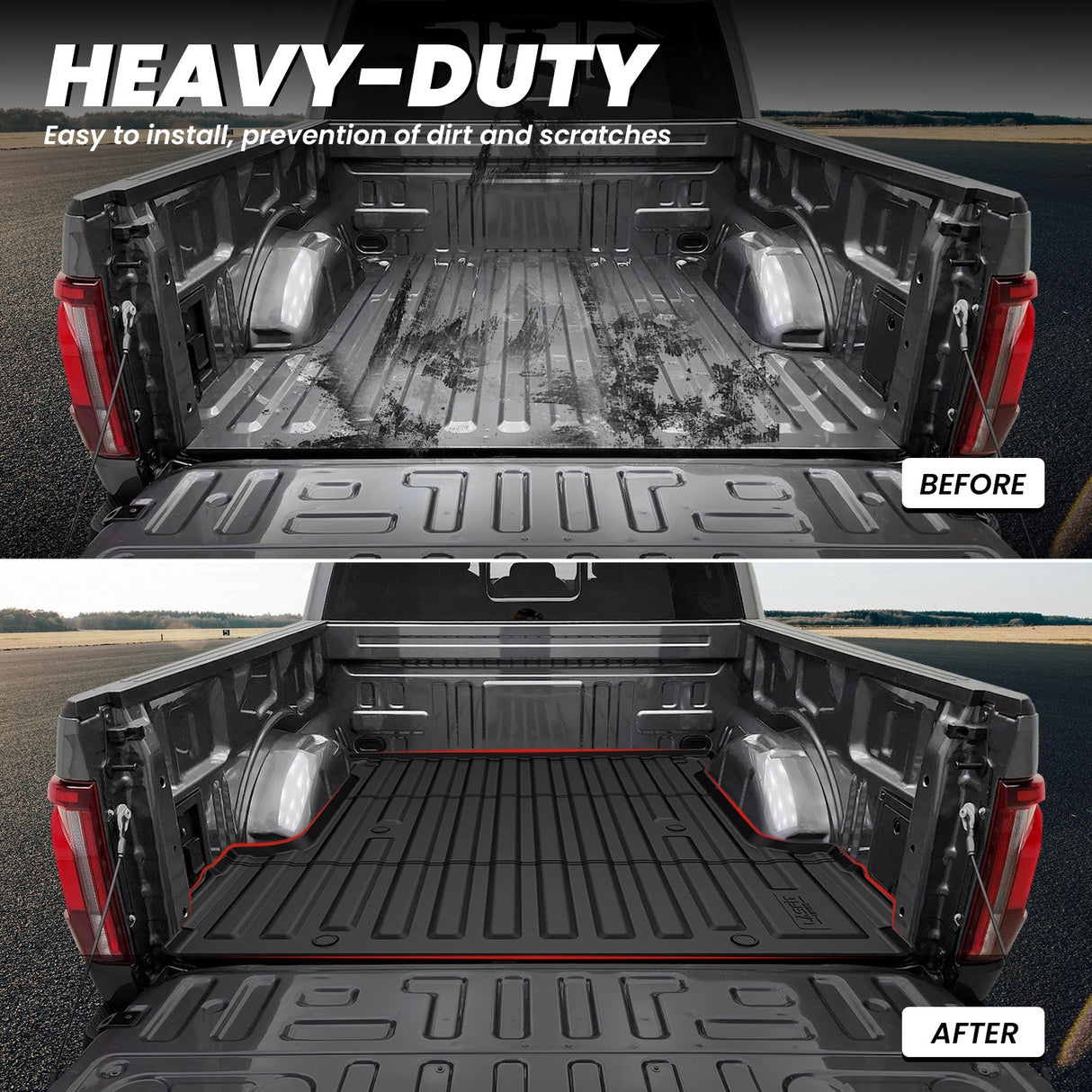 2024-2025 Ford F-150  5.5' bed Truck Bed Mat Prevention of Dirt and Scratches