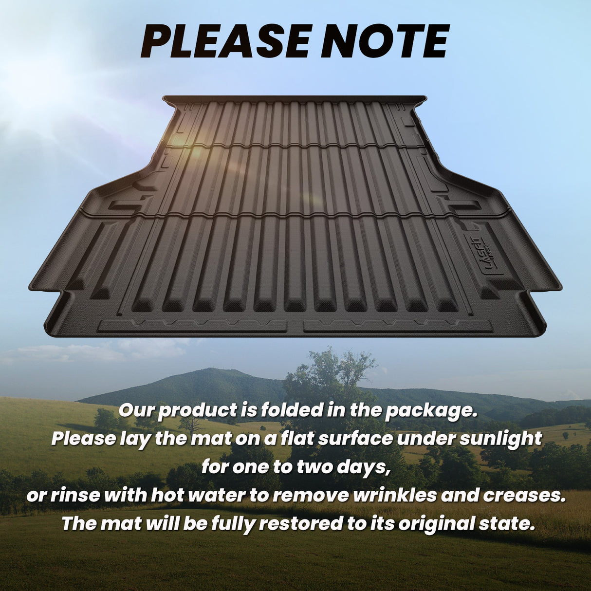 Fit for 2024-2025 Ford Ranger 5FT(59.6") Heavy Duty Truck Bed Mat Note